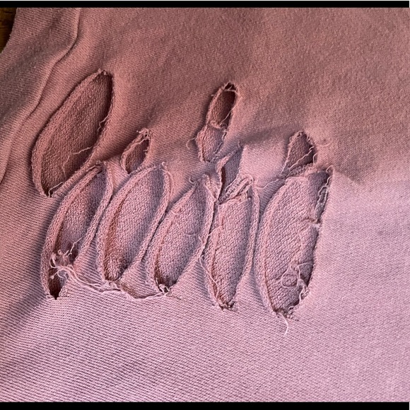 Jordann Pink Distressed Sweatshirt with graphic “always late” - Picture 9 of 13